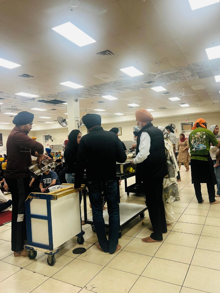 Community langar hall seva